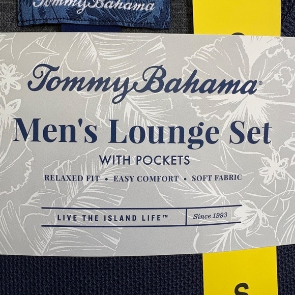 Tommy Bahama Men's Lounge/Pajamas Set, Small, Blue/Gray, NWT - Picture 14 of 15